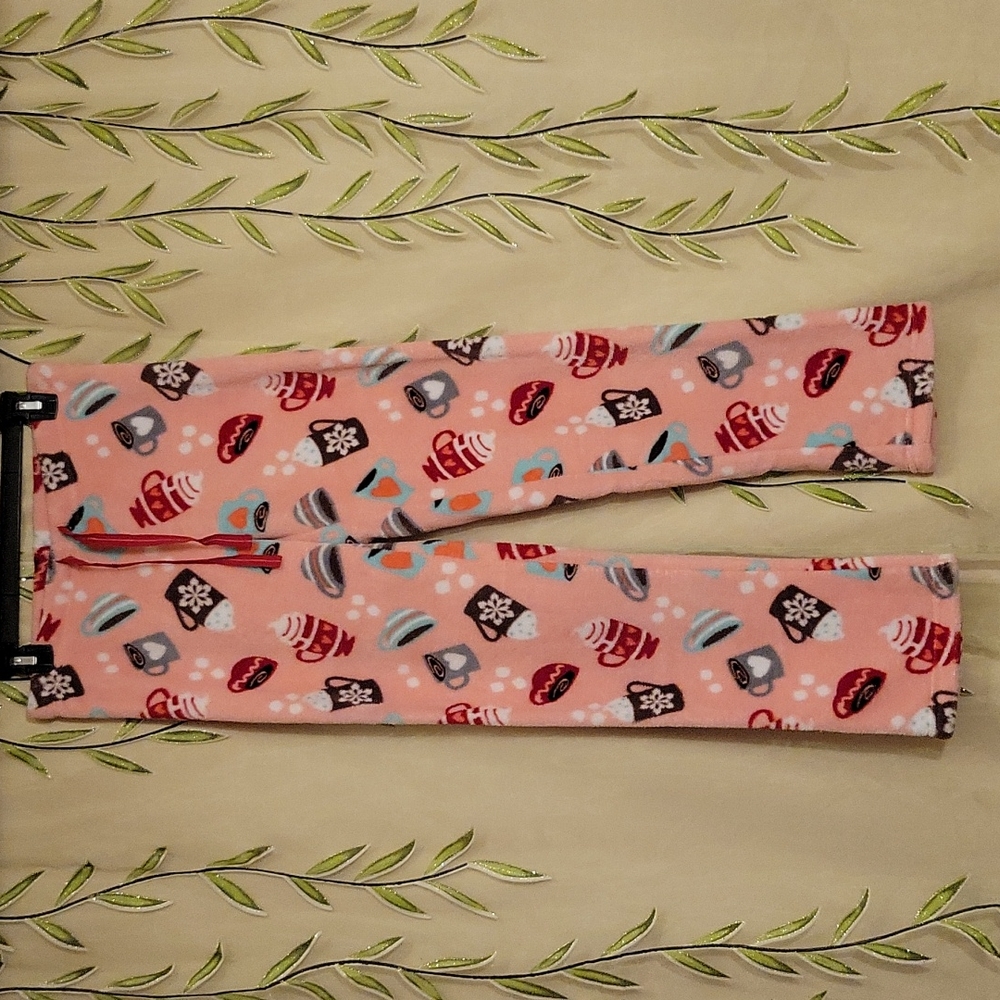 NWOT Pj Couture Soft Pink Hot Cocoa Coffee Pajama Pants